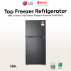 LG 656L Inverter Top Freezer Fridge Essence Matt Black GRTB622PQFQ | 4 Star Energy Efficient