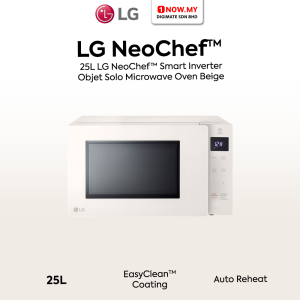LG 25L NeoChef Smart Inverter Objet Solo Microwave Oven MS2535GIK | 4 Star Energy Efficient