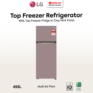 LG 493L Inverter TMF Refrigerator GN-B452PPFK (Clay Pink) | 5 Star Energy Efficient Linear Cooling