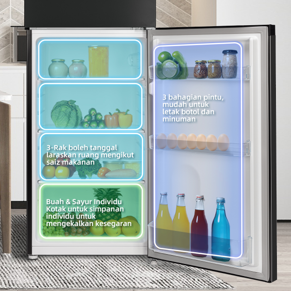 CHiQ 166L TF Refrigerator 2-Door CTM138L | 3 Star Energy Efficient - Image 5