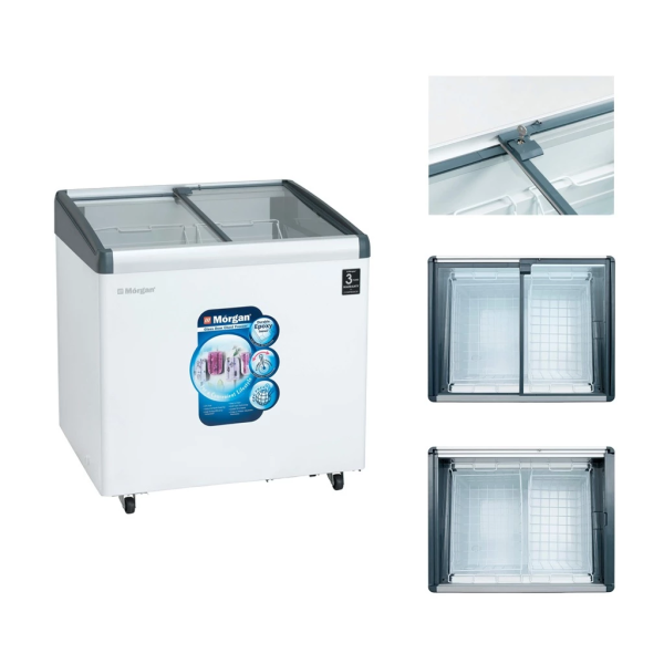 MORGAN 256L Glass Door Chest Freezer MCF-G256L | Durable High Energy Efficiency - Image 2