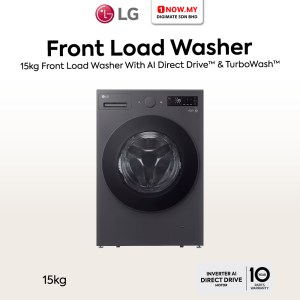 LG 15kg Inverter Front Load Washer F2515SNTGE | AI Direct Drive TurboWash