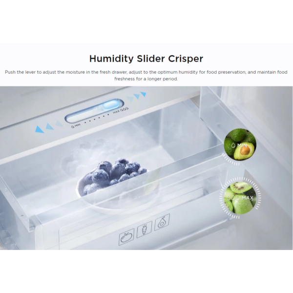 TCL 460L Inverter 2-Door Top Mount  Refrigerator Beige TR-NT460ASP | 5 Star Energy Efficient - Image 5