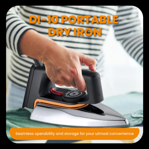 RUSSELL TAYLORS Dry Iron Non-Stick Soleplate 1000W DI-10 - Image 2