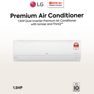 LG 1.5HP Dual Inverter Premium Air Conditioner Ionizer ThinQ S3-Q12JAPPA | 5 Star Energy Efficient