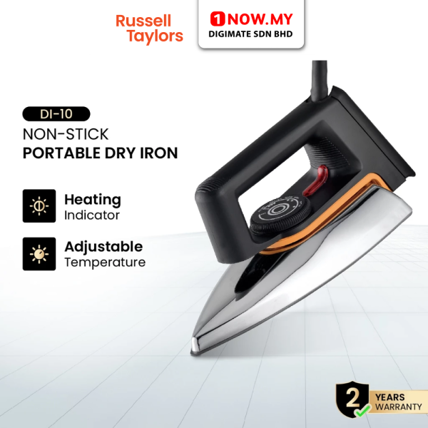 RUSSELL TAYLORS Dry Iron Non-Stick Soleplate 1000W DI-10