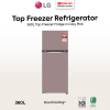 LG 360L Inverter Top Freezer Fridge GN-B332PPGB (Clay Pink) | 5 Star Energy Efficient