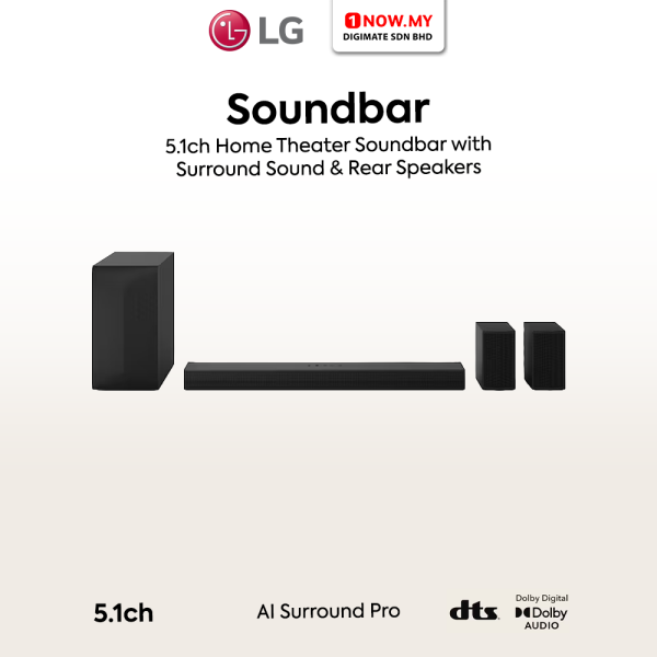 LG 5.1ch Soundbar S60TR | Dolby Digital DTS Digital Surround 440W