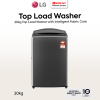 LG 20kg Inverter Top Load Washer TV2520SV7K | Intelligent Fabric Care 5 Star Energy Efficient