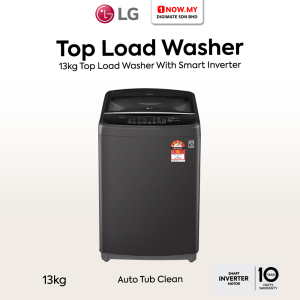 LG 13kg Inverter Top Load Washer T2313VSAB | 4 Star Energy Efficient
