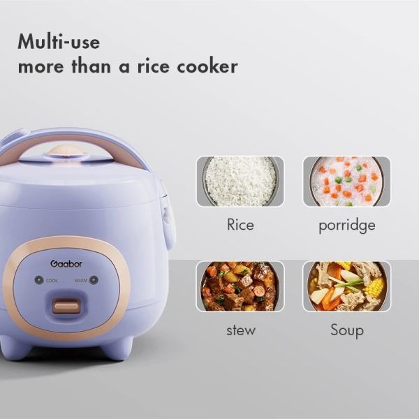 GAABOR 2.5L Mini Mechanical Rice Cooker Multi Fast Cooking Non-Stick RC-25M01A - Image 2