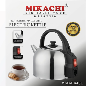 MIKACHI Electric Kettle Stainless Steel MKC-EK43L
