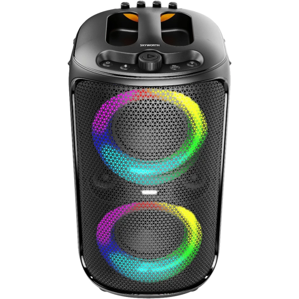 SKYWORTH Portable Party Speaker Party Box SP20 | Rechargeable FREE 2 Wireless Microphone - Image 2