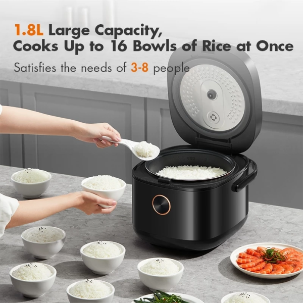 GAABOR 5L Digital Rice Cooker RC18T-BK01A | 4 Star Energy Efficient - Image 2