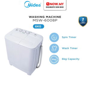 MIDEA 6kg Semi Auto Washing Machine MSW-6008P
