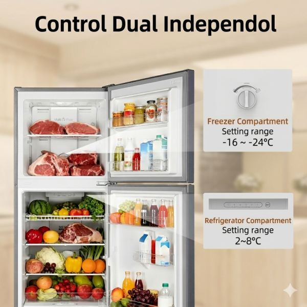 CHiQ 258L Inverter TF Refrigerator 2-Door CTM202-MC | 5 Star Efficient - Image 7