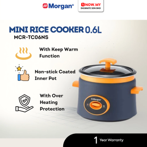 MORGAN 0.6L Electric Rice Cooker MRC-TC06NS