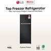 LG 493L Smart Inverter Top Fridge GN-B452PQBK | 5 Star Energy Efficient Essence Matt Black