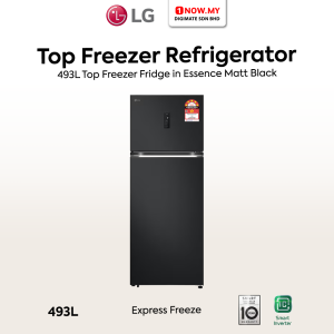 LG 493L Smart Inverter Top Fridge GN-B452PQBK | 5 Star Energy Efficient Essence Matt Black
