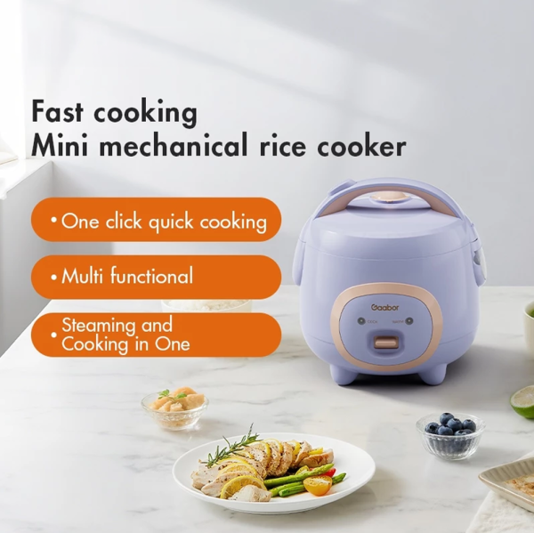 GAABOR 2.5L Mini Mechanical Rice Cooker Multi Fast Cooking Non-Stick RC-25M01A - Image 3