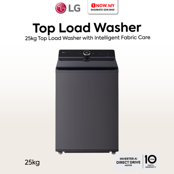 LG 25kg Inverter Top Load Washer with Intelligent Fabric Care TX2725AT9J