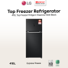 LG 410L Inverter Top Freezer Fridge GN-B372PQBK | 5 Star Energy Efficient Essence Matt Black
