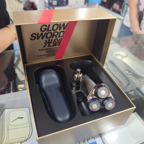 SKYWORTH LightSaber 3 Heads Shaver with Nose Trimmer S5C | Type-C Rechargeable IPX7 Waterproof - Image 2