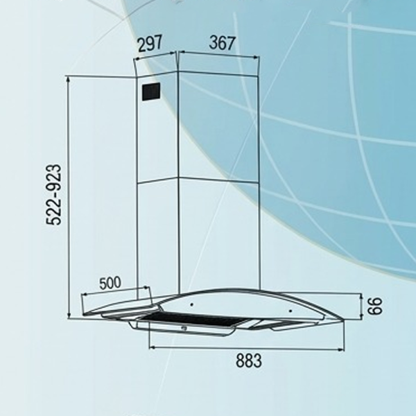 MOZIILA Chimney Cooker Hood + Gas Hob WG014+GN278D001 - Image 4