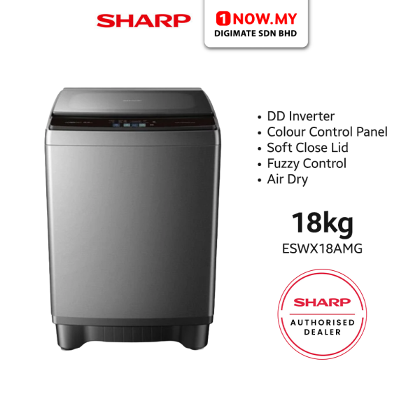 SHARP 18kg DD Inverter Top Load Washer ESWX18AMG