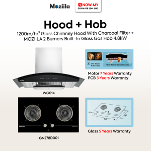 MOZIILA Chimney Cooker Hood + Gas Hob WG014+GN278D001