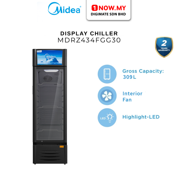 MIDEA 309L Showcase Chiller Refrigerator MDRZ434FGG30