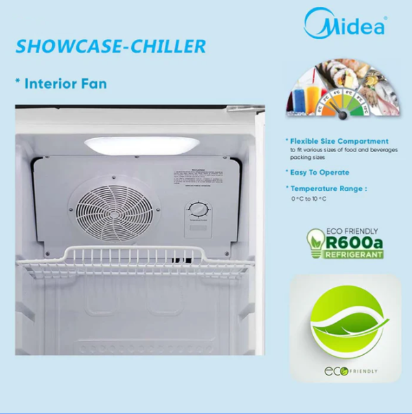 MIDEA 309L Showcase Chiller Refrigerator MDRZ434FGG30 - Image 5