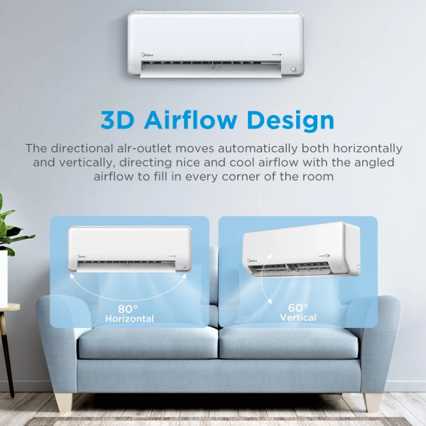 MIDEA 1.5HP Inverter All Easy Pro Air Conditioner MSEPB-13CRFN8 | 5 Star Efficient - Image 2