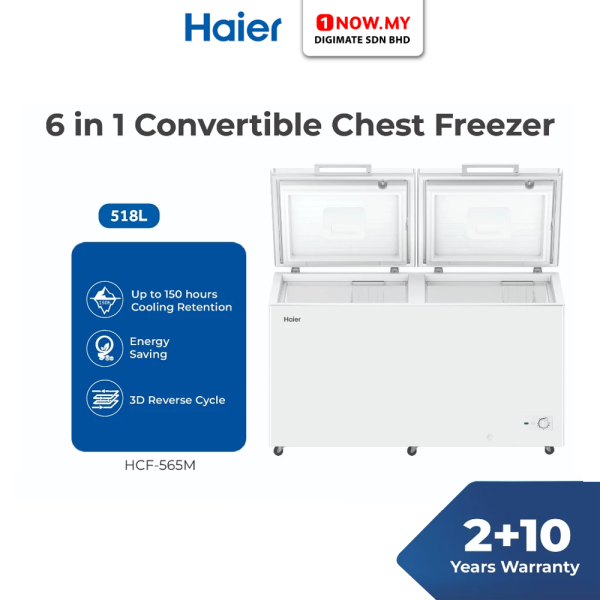 HAIER 518L Chest Freezer HCF-565M | Fast Freeze