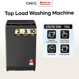 CHiQ 7kg Top Load Washer CTL70-500 | 4 Star Efficient