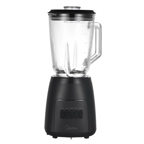 MIDEA 1.5L Glass Blender With Grinder MBL600B0BGK - Image 2