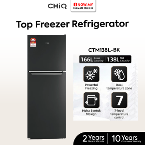 CHiQ 166L TF Refrigerator 2-Door CTM138L | 3 Star Energy Efficient