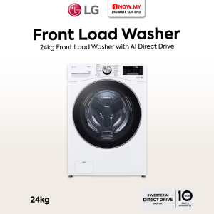 LG 24kg Inverter Front Load Washer F2724SVRW | AI Direct Drive TurboWash