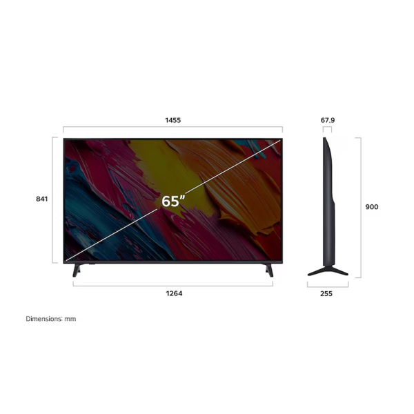 LG 65" QNED70 HDR10 4K UHD QNED AI Smart TV 65QNED70ASA - Image 2