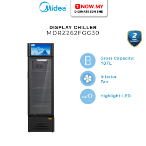MIDEA 187L Showcase Chiller Refrigerator MDRZ262FGG30