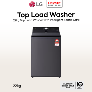 LG 22kg Inverter Top Load Washer with Intelligent Fabric Care TX2522AT9G