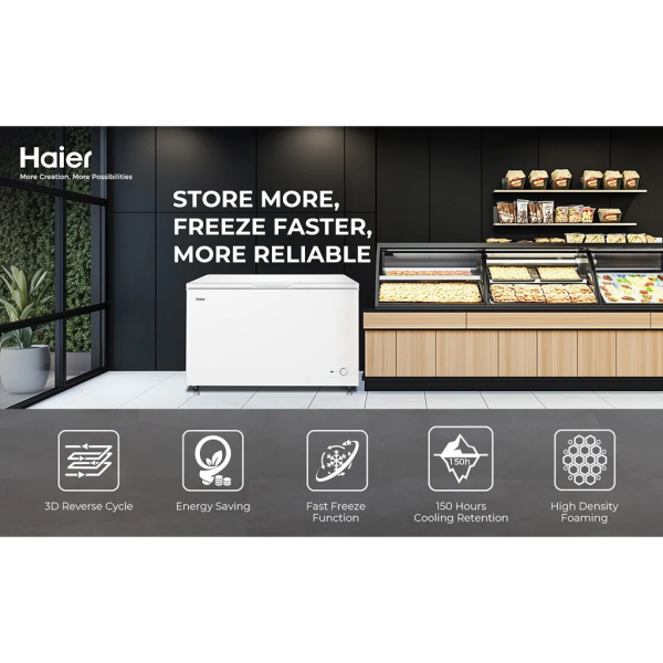 HAIER 428L Chest Freezer HCF-455M | Fast Freeze - Image 2