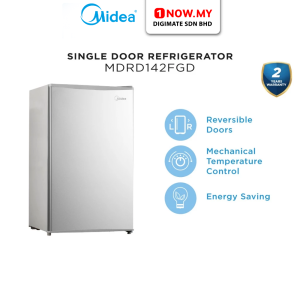 MIDEA 95L 1-Door Refrigerator MDRD142FGD | Compact Energy Saving Easy Temperature Control
