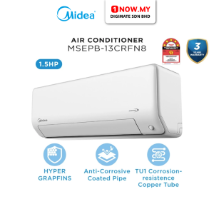MIDEA 1.5HP Inverter All Easy Pro Air Conditioner MSEPB-13CRFN8 | 5 Star Efficient