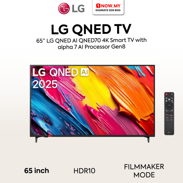 LG 65" QNED70 HDR10 4K UHD QNED AI Smart TV 65QNED70ASA