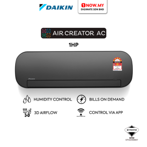 DAIKIN Air Creator 1HP Inverter Air Conditioner MTKC25AVMMK/MRKC25AVMM (Black) | AC Cooling 5 Star Efficient