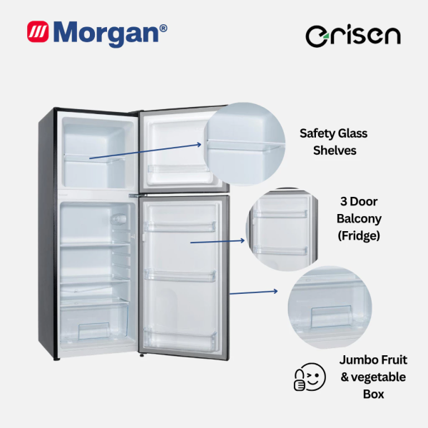 MORGAN 166L Refrigerator 2 Door MRF-M7180 TD | 3 Star Efficient - Image 2