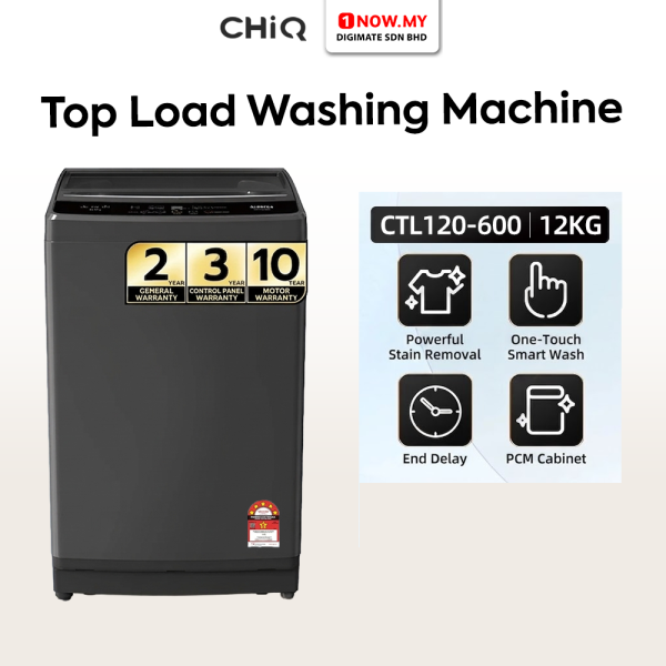 CHiQ 12kg Top Load Washer CTL120-600 | 5 Star Efficient