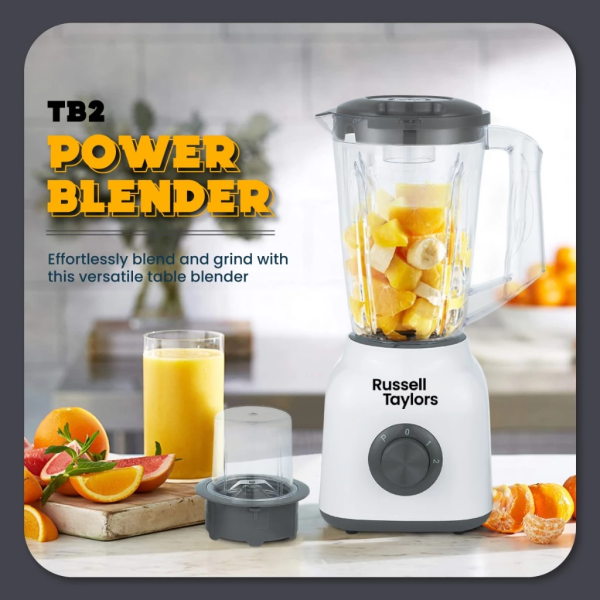 RUSSELL TAYLORS 1.5L Power Blender with Dry Mill TB2 - Image 2