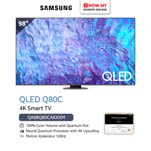 SAMSUNG 98" Q80C QLED 4K Smart TV QA98Q80CAKXXM | Up To 120Hz (Pre Order)
